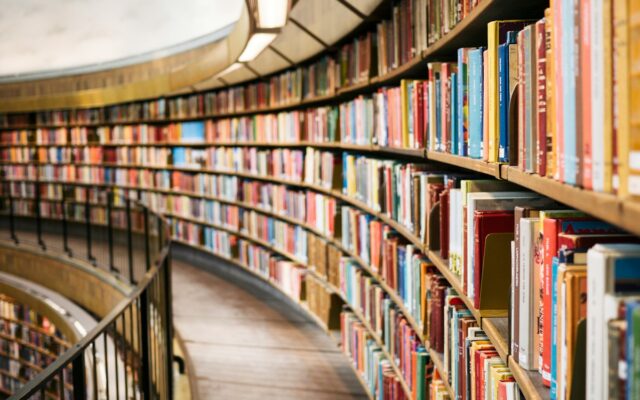 Ilustrasi: Rak buku di perpustakaan