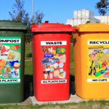 Ilustrasi: Wadah terpisah untuk pengumpulan sampah